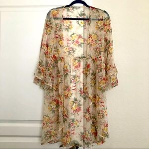 American Eagle Floral Kimono